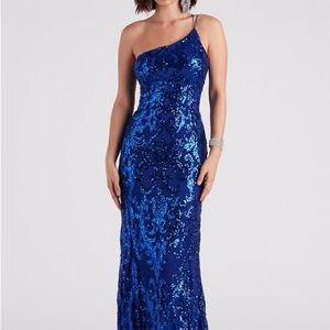 Eleanor Formal Sequin One Shoulder Dress